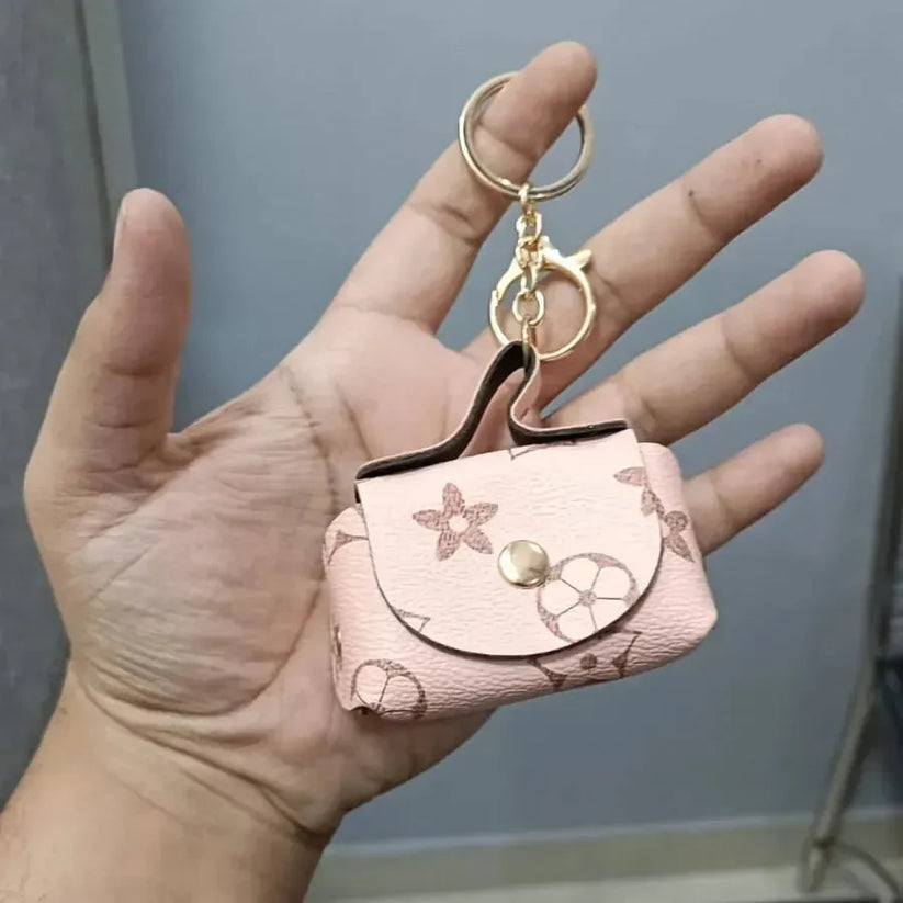 Mini coin purse keychain