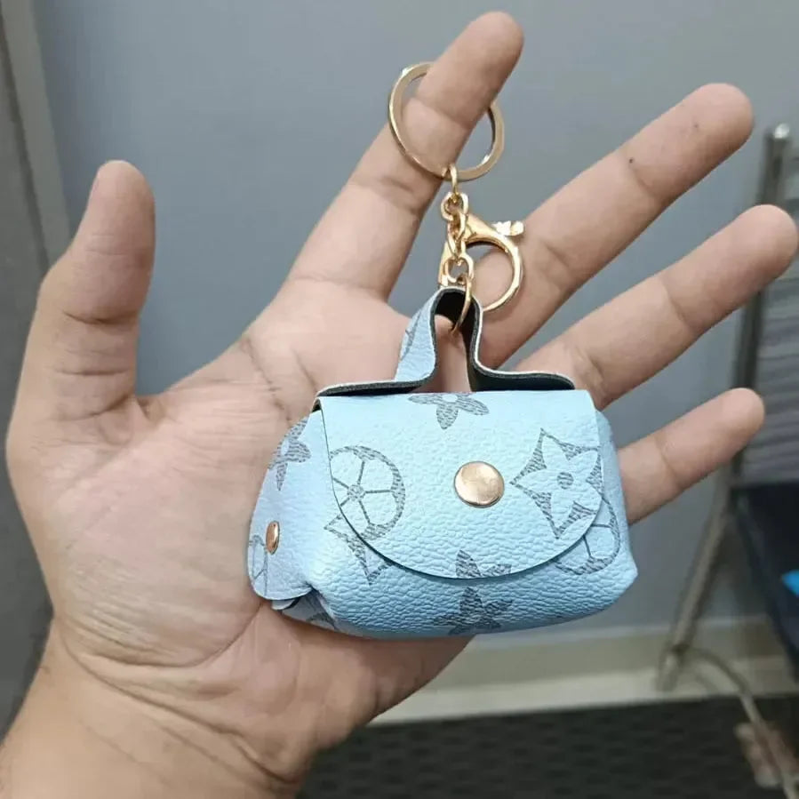 Mini coin purse keychain