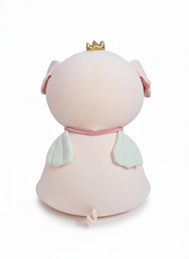 Kawaii crown pig plushie