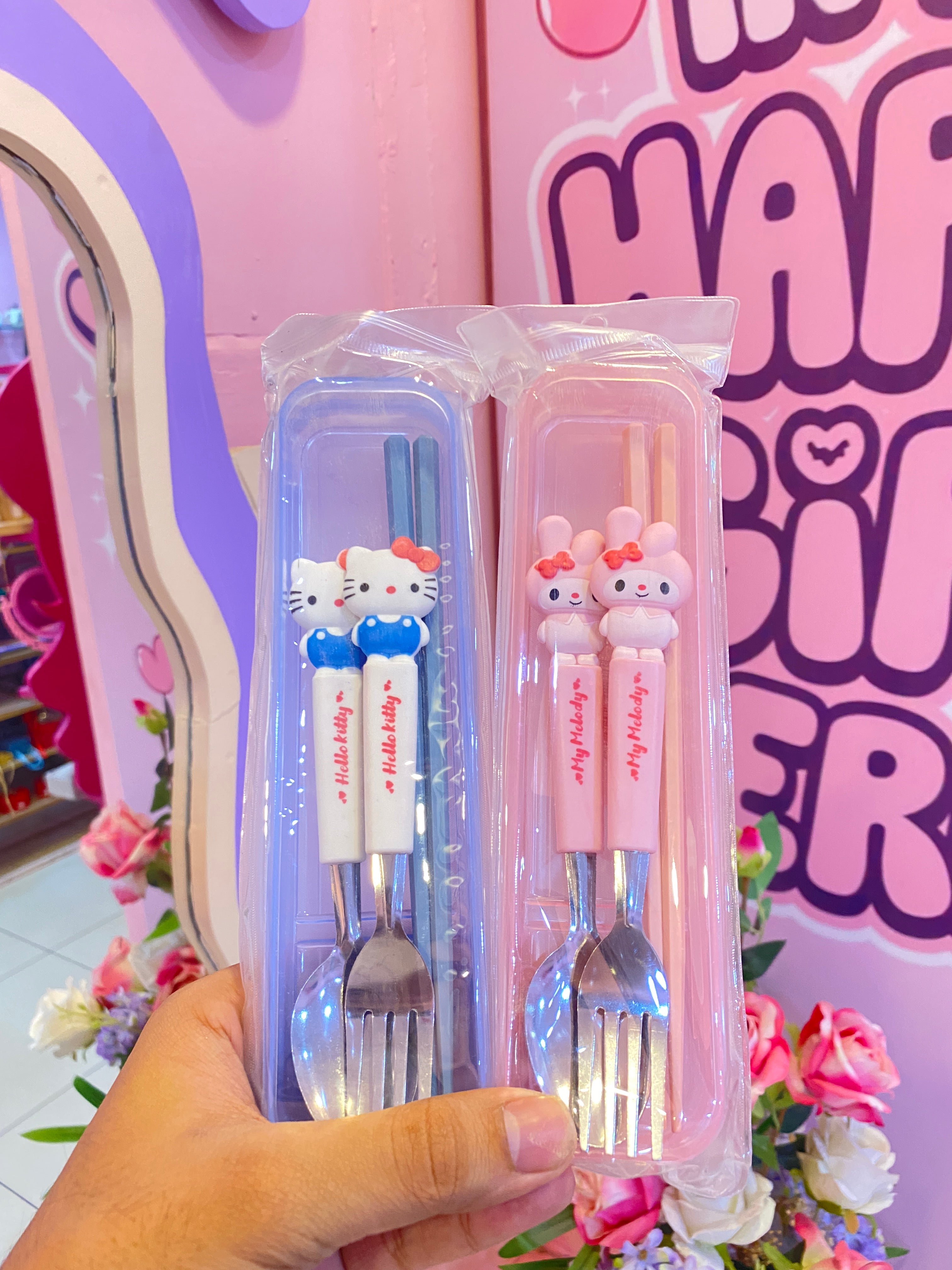 Sanrio cutlery set