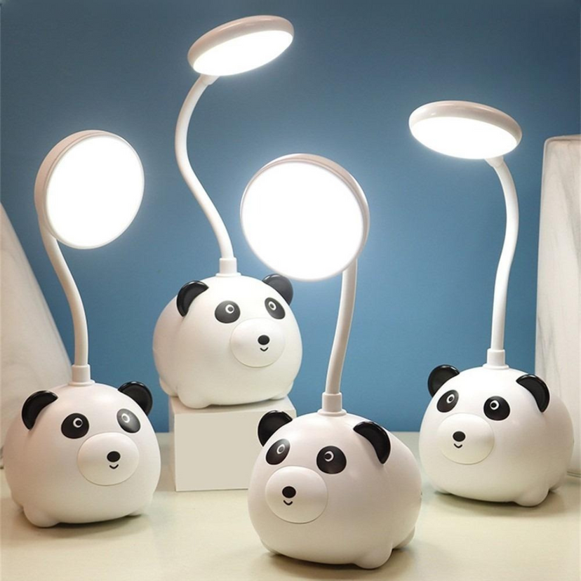 Kawaii panda lamp with pen holder