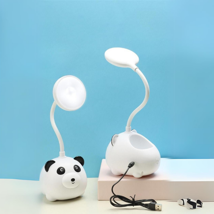 Kawaii panda lamp with pen holder