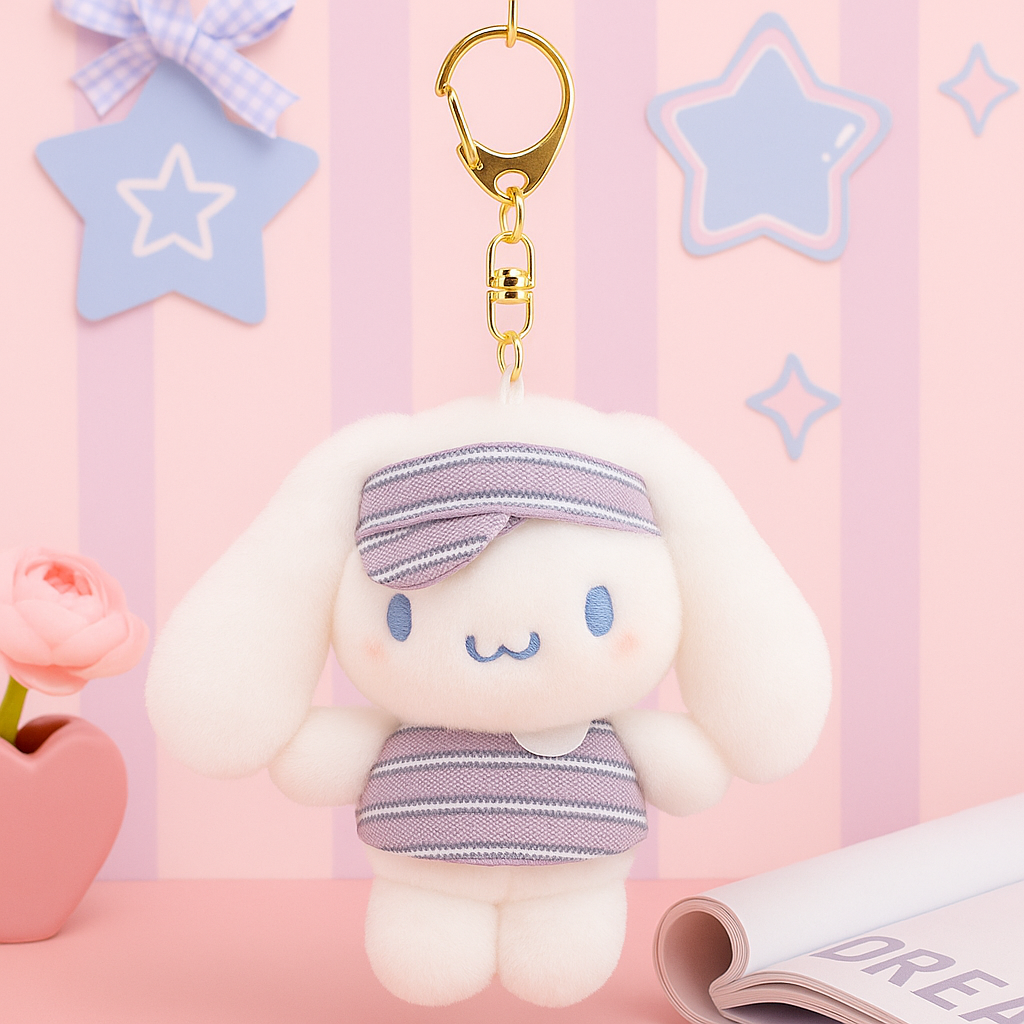 Cinnamoroll sporty outfit plush keychain