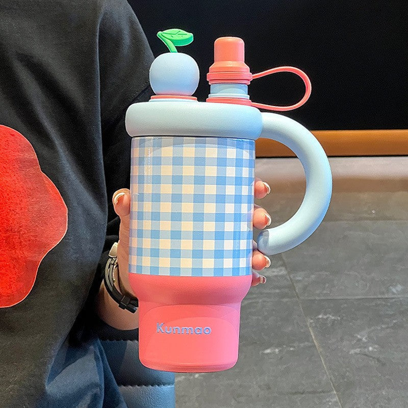 Pinteresty gingham tumbler