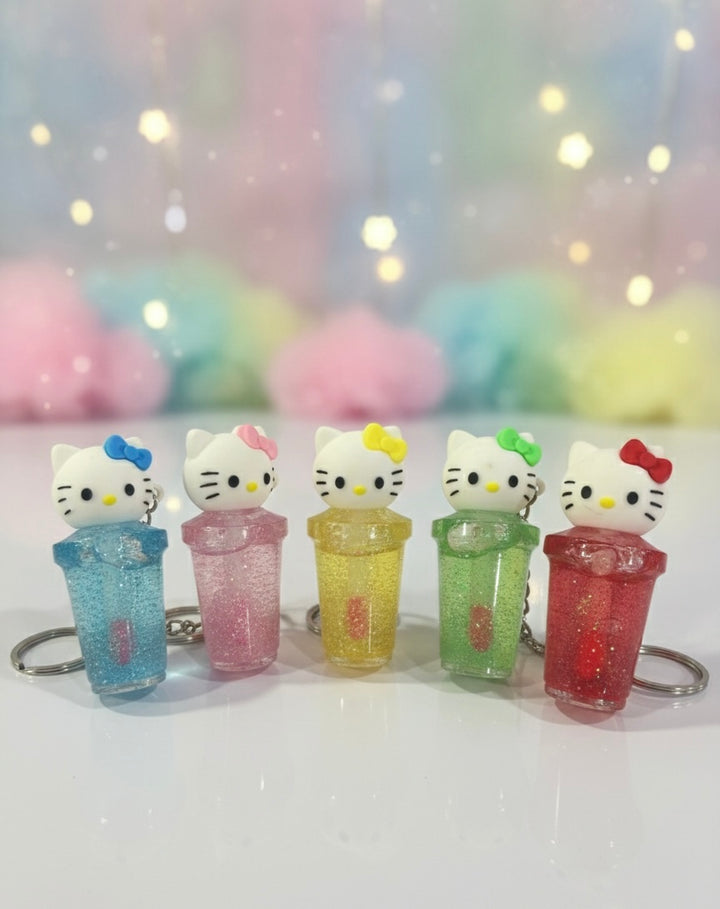 Hello kitty lip gloss keychain
