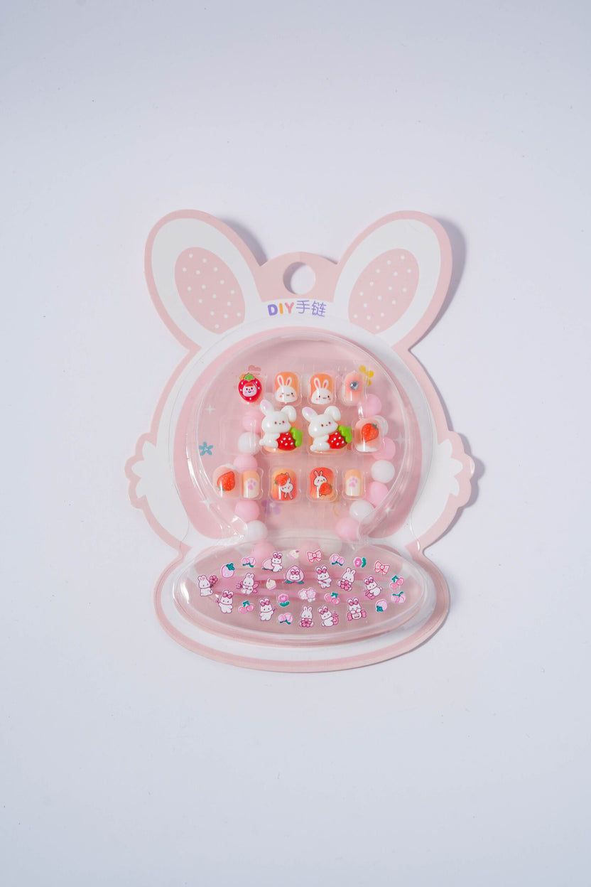 Kawaii kids nail and bracelet kit