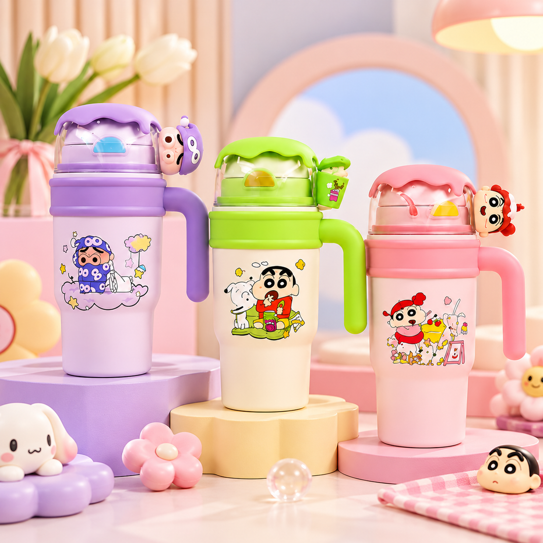 Shinchan themed insulated tumbler