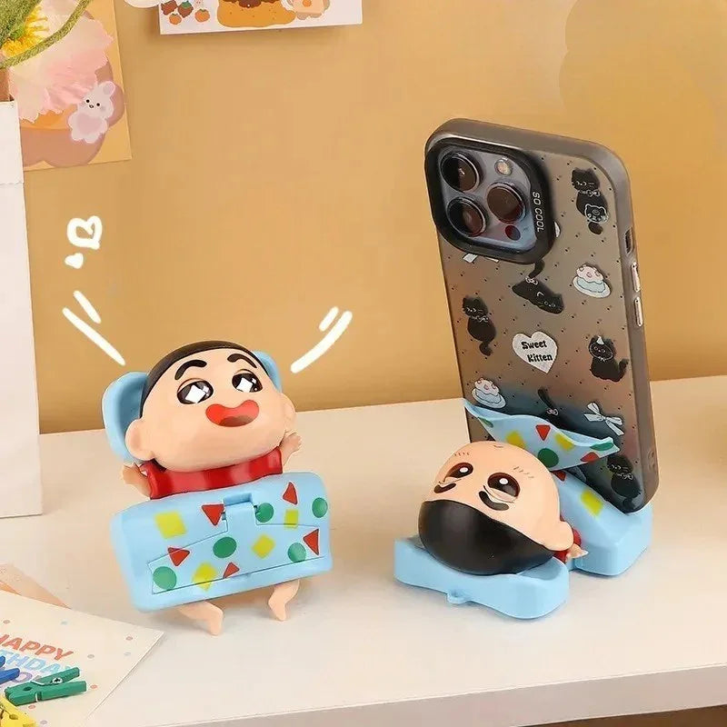 Crayon shinchan phone stand keychain