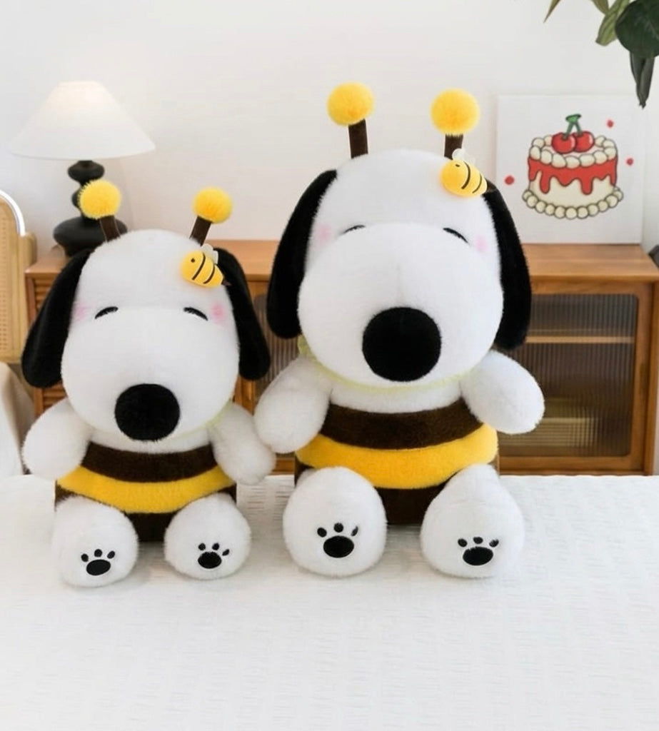 Honey bee dog plushie