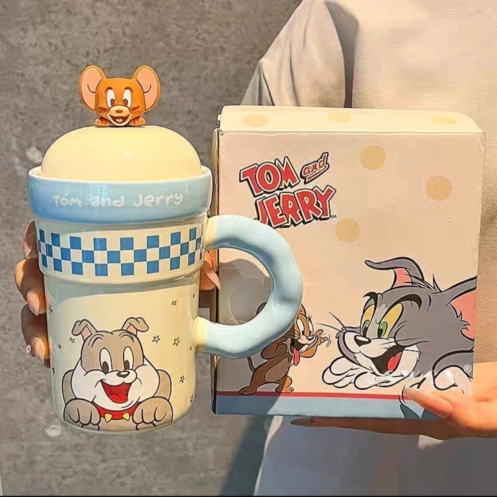 Tom and Jerry ceramic mug with handle