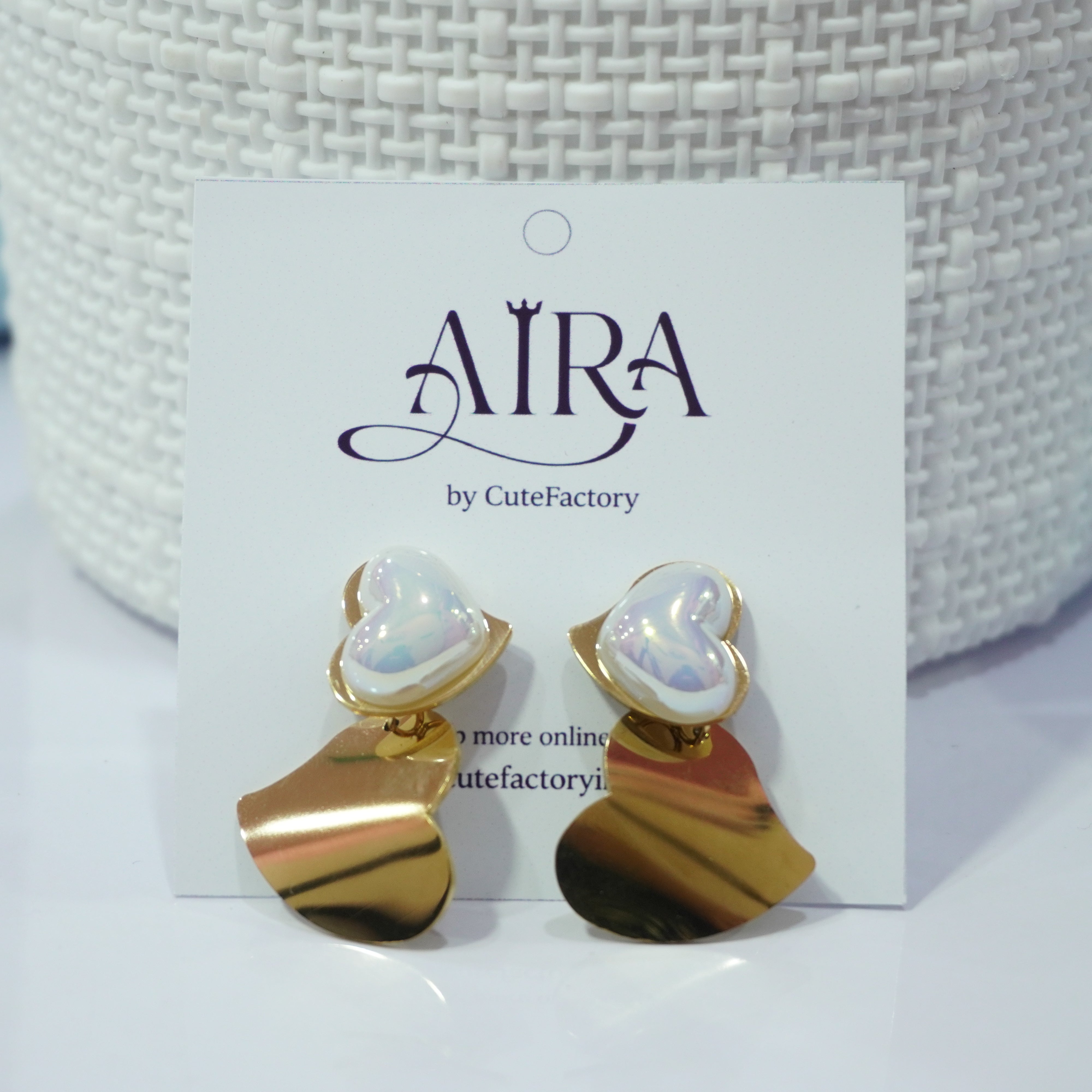 Heart anti tarnish earrings