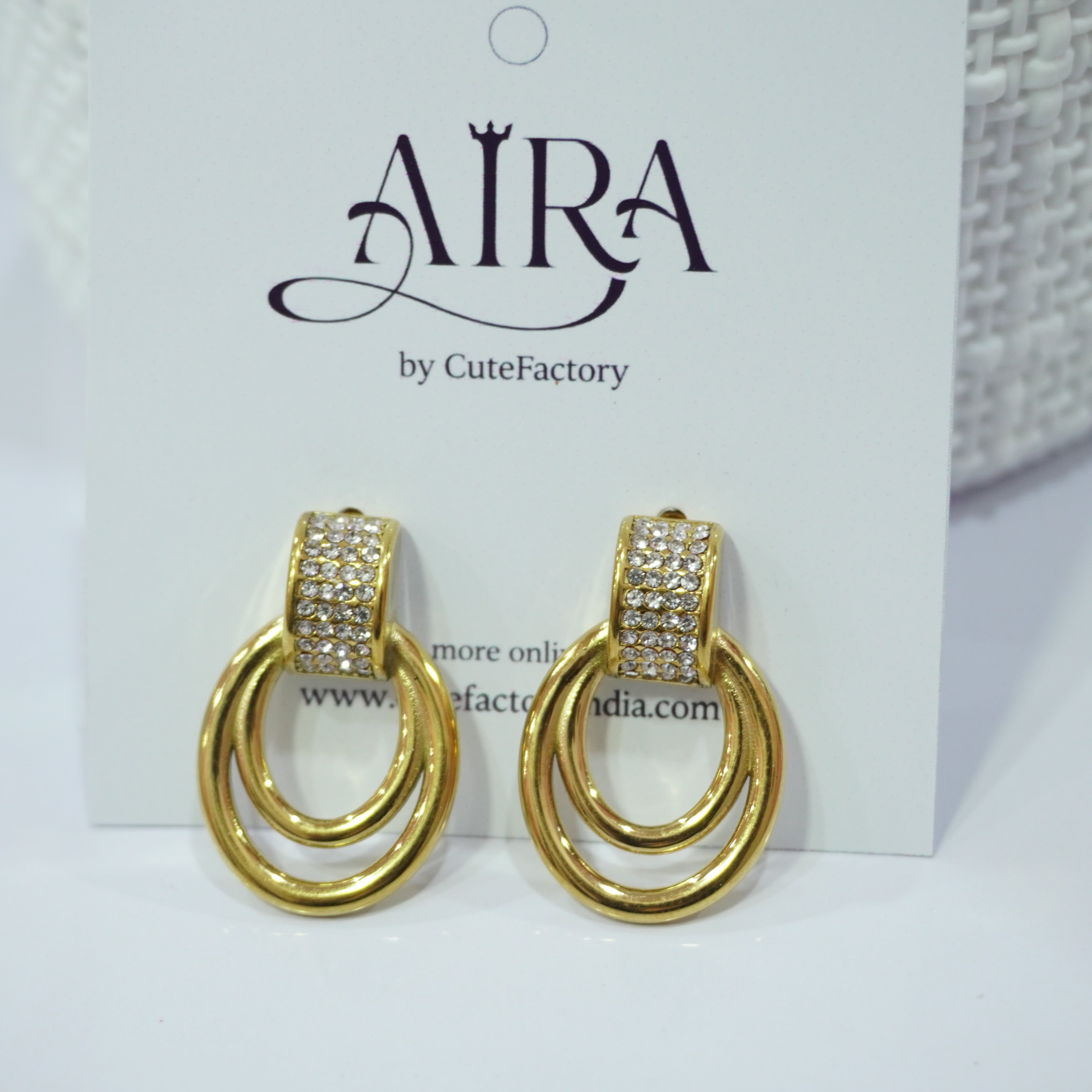 Princess ad anti tarnish earrings