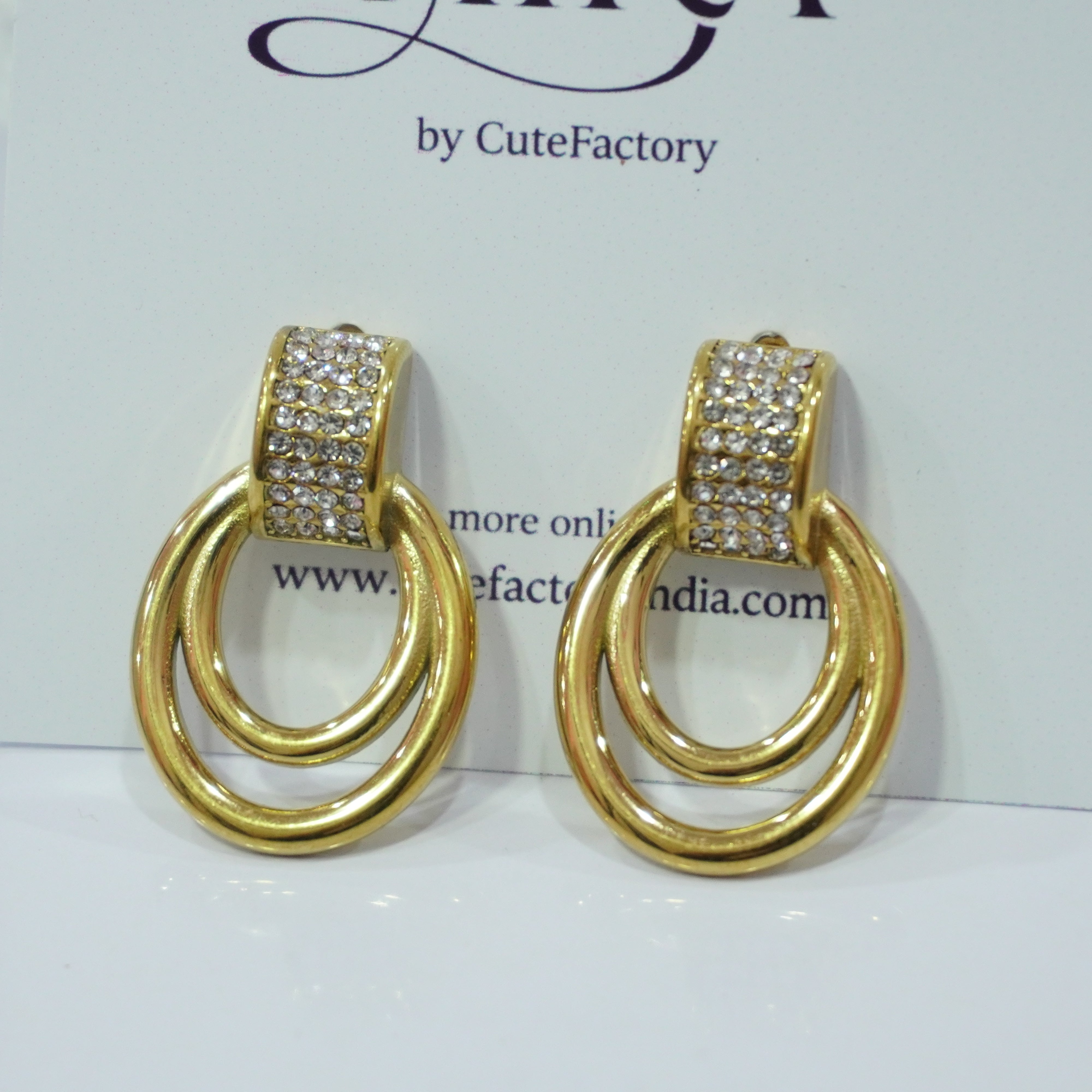 Princess ad anti tarnish earrings