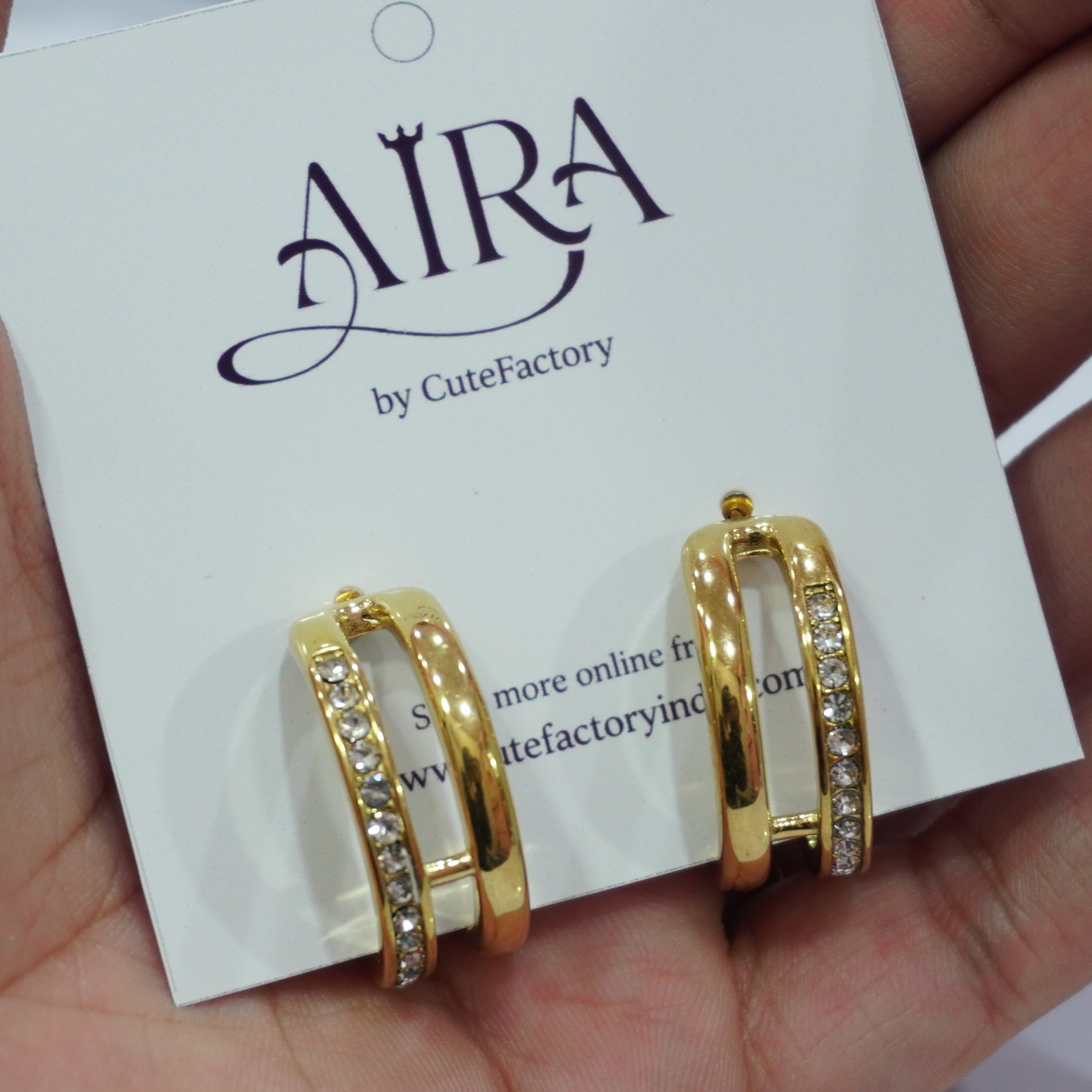 Ad anti tarnish earrings