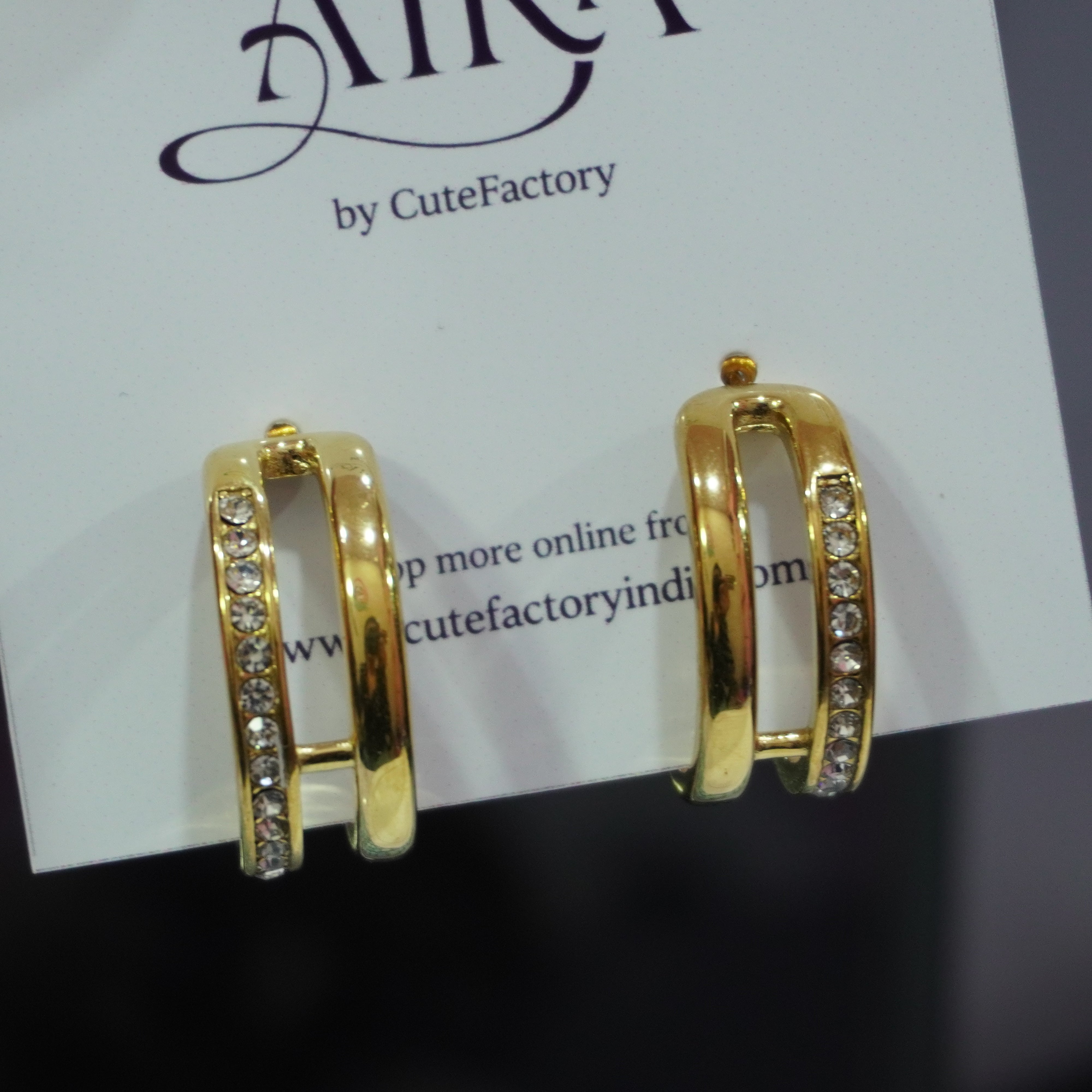 Ad anti tarnish earrings