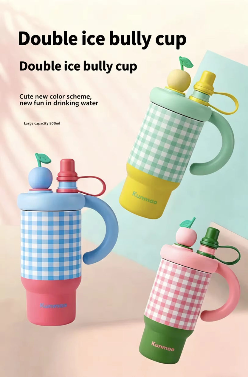 Pinteresty gingham tumbler