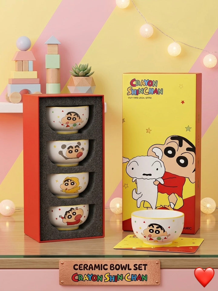 Crayon shinchan ceramic bowl set of 4