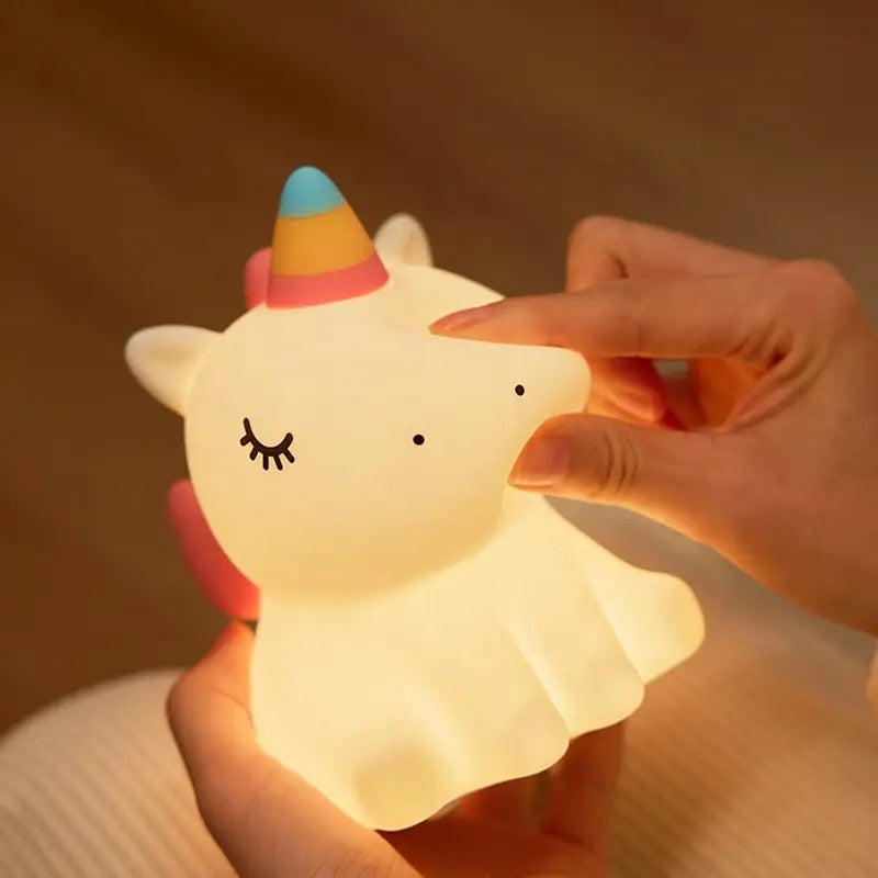 Kawaii unicorn tap lamp