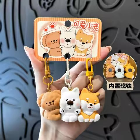 Trio bestie keychain set