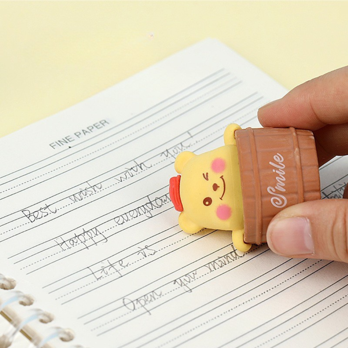 Kawaii bear eraser