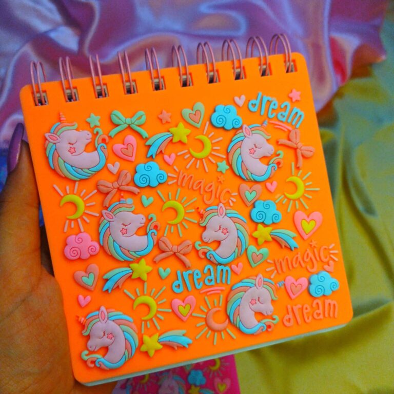 Unicorn spiral notepad