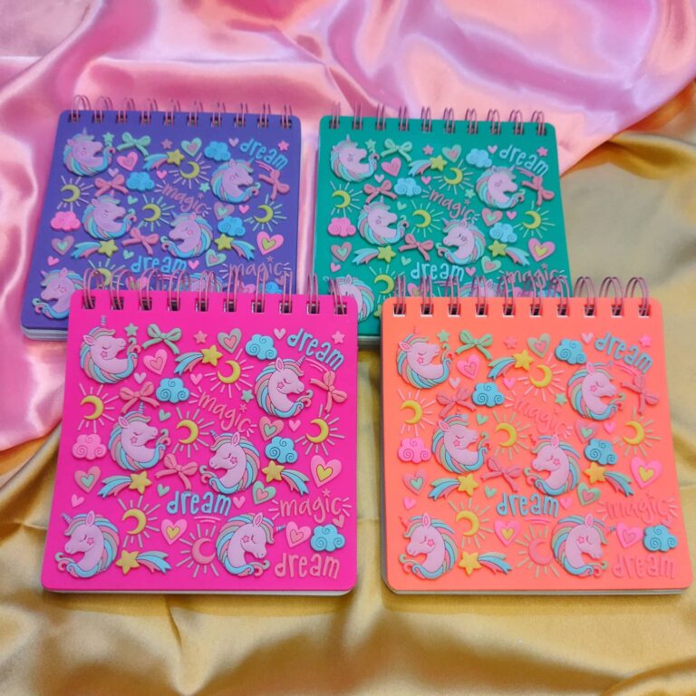Unicorn spiral notepad