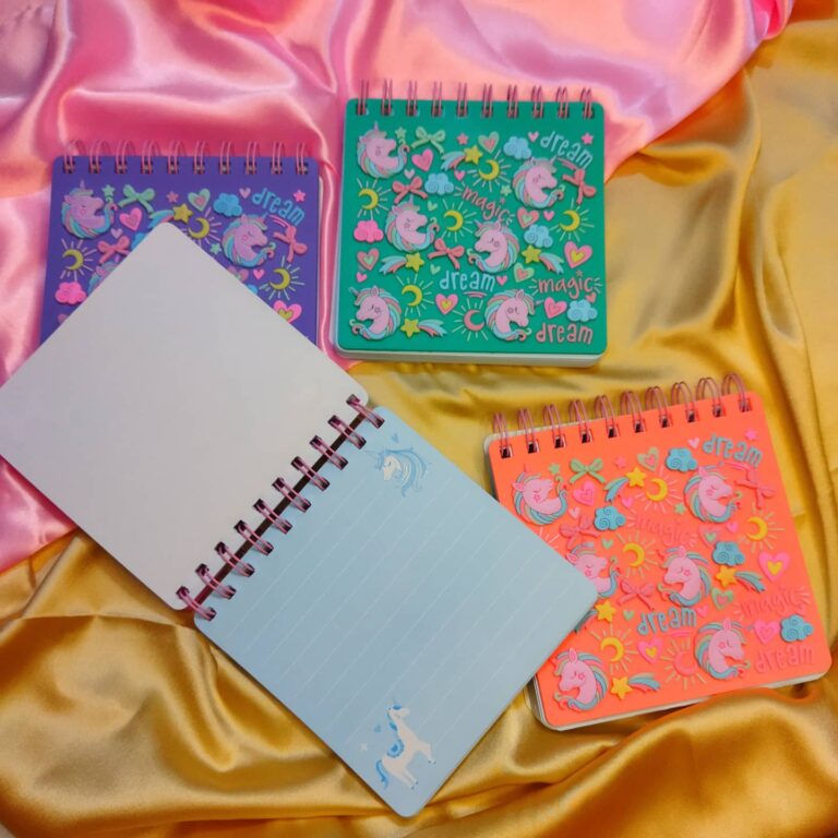 Unicorn spiral notepad
