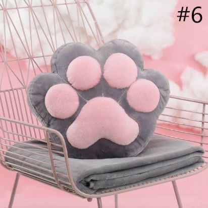 Paw pillow with blanket