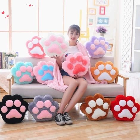 Paw pillow with blanket