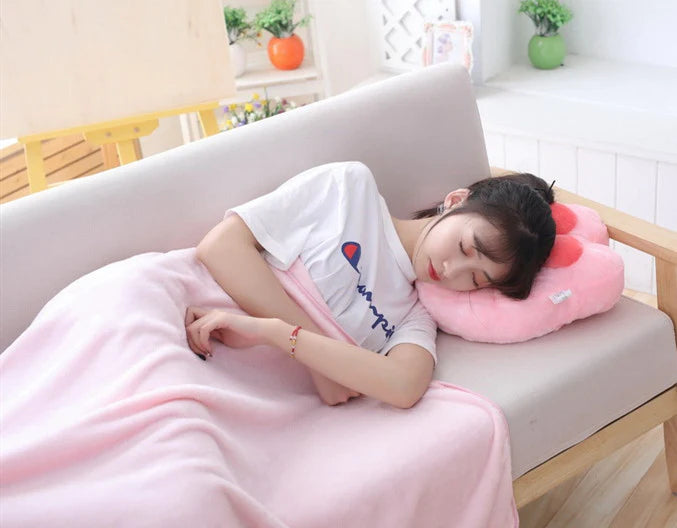 Paw pillow with blanket