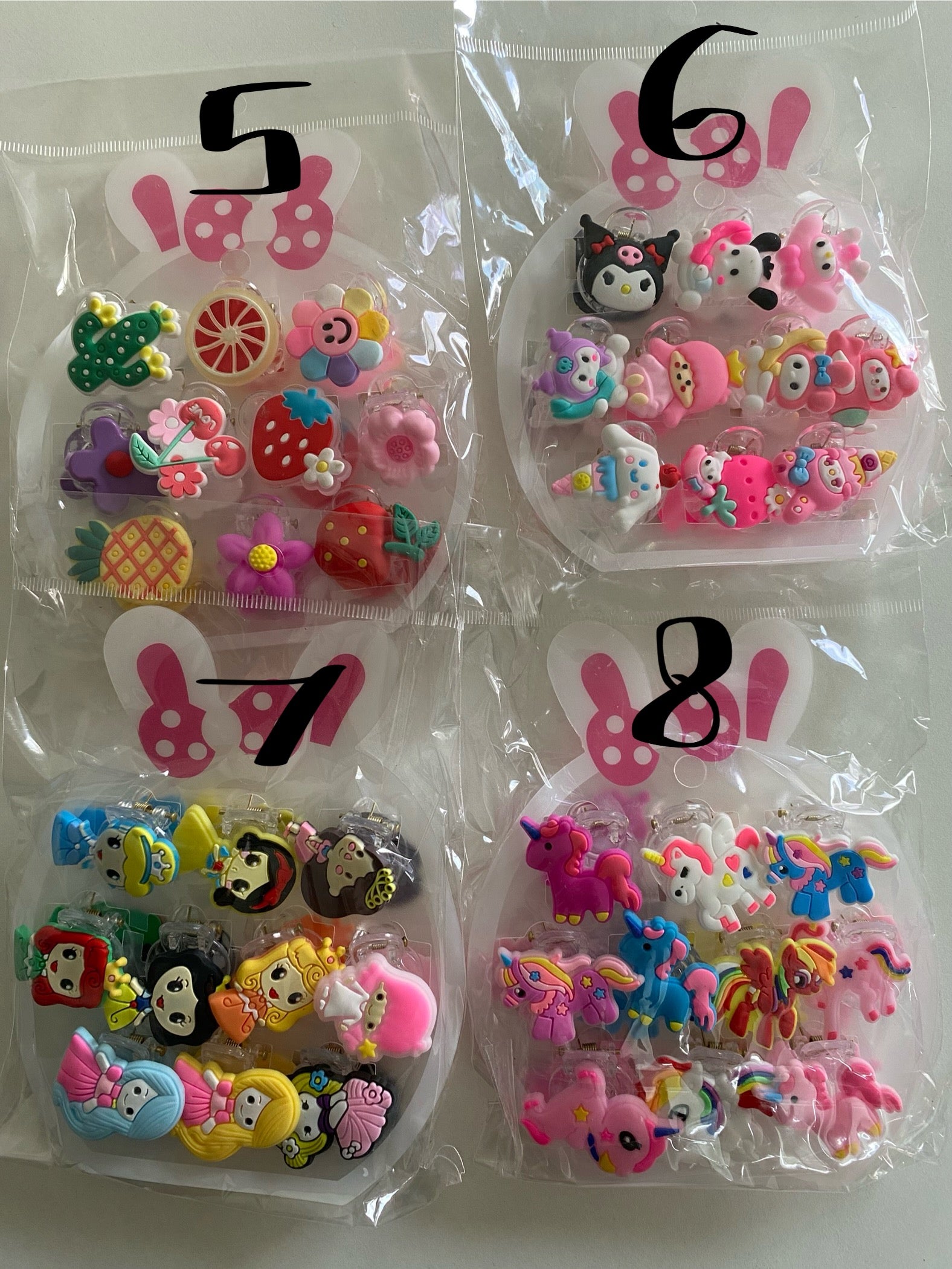 Mini claw clips set | mini clutches