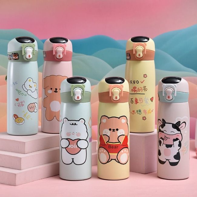 Cute temperature sipper bottle