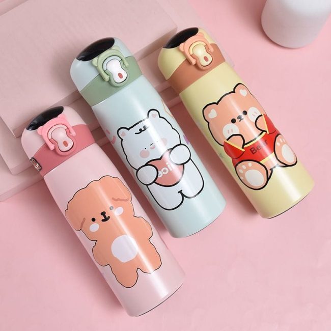 Cute temperature sipper bottle