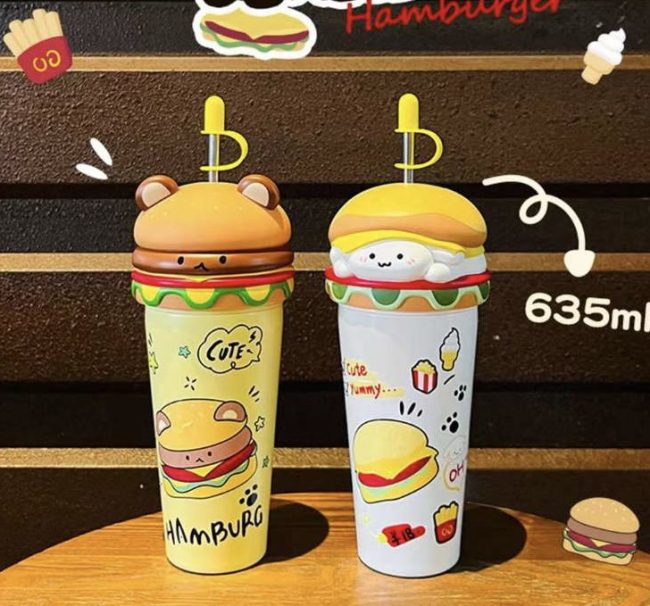 Hamburger insulated sipper 635ml