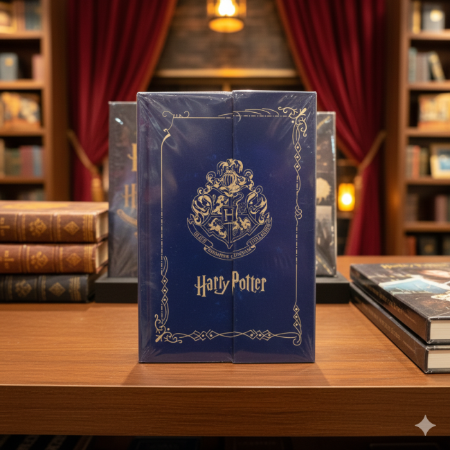 Harry Potter blue diary with magnet lock cover