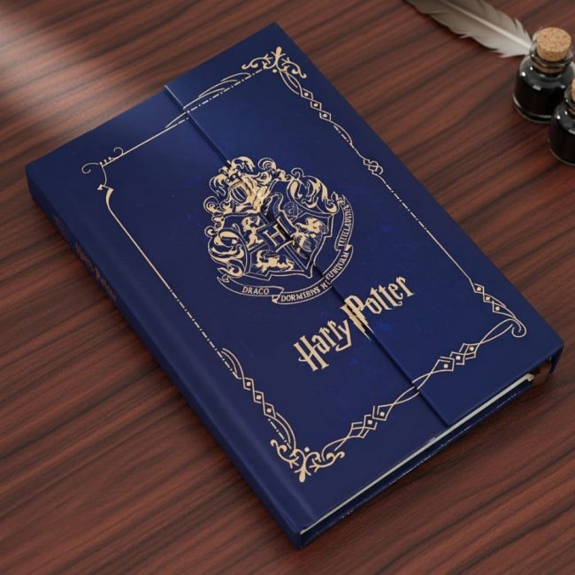 Harry Potter blue diary with magnet lock cover
