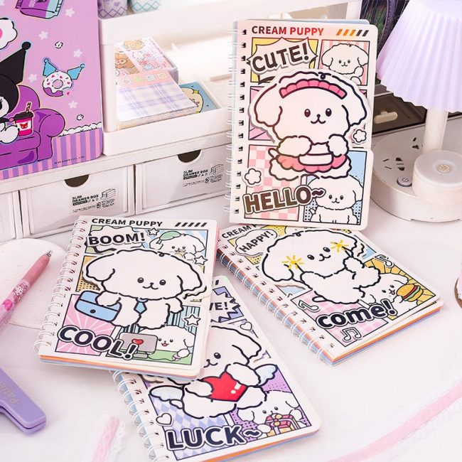 Puppy spiral notebook | Diary