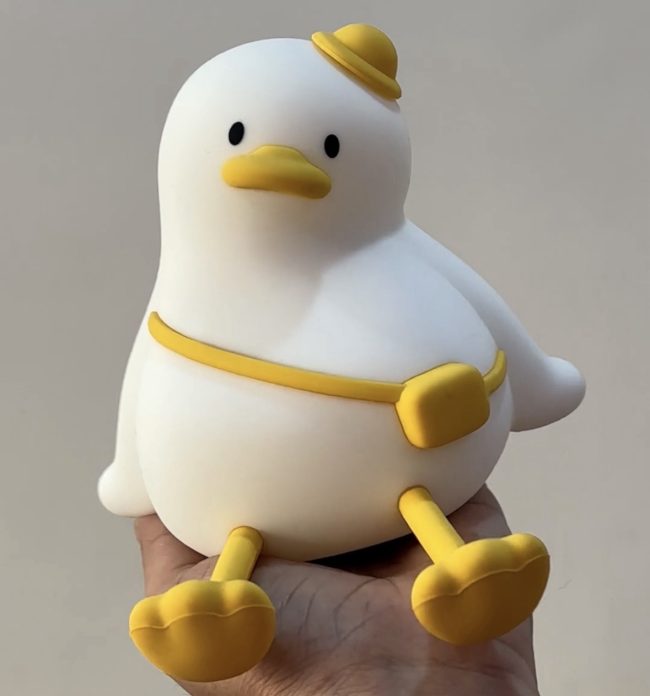 Duck tap/touch lamp