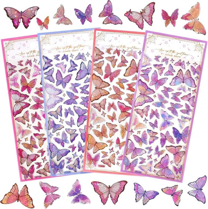 3D butterfly stickers (1 sheet)
