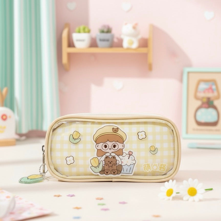 Cute kawaii pouch with charm