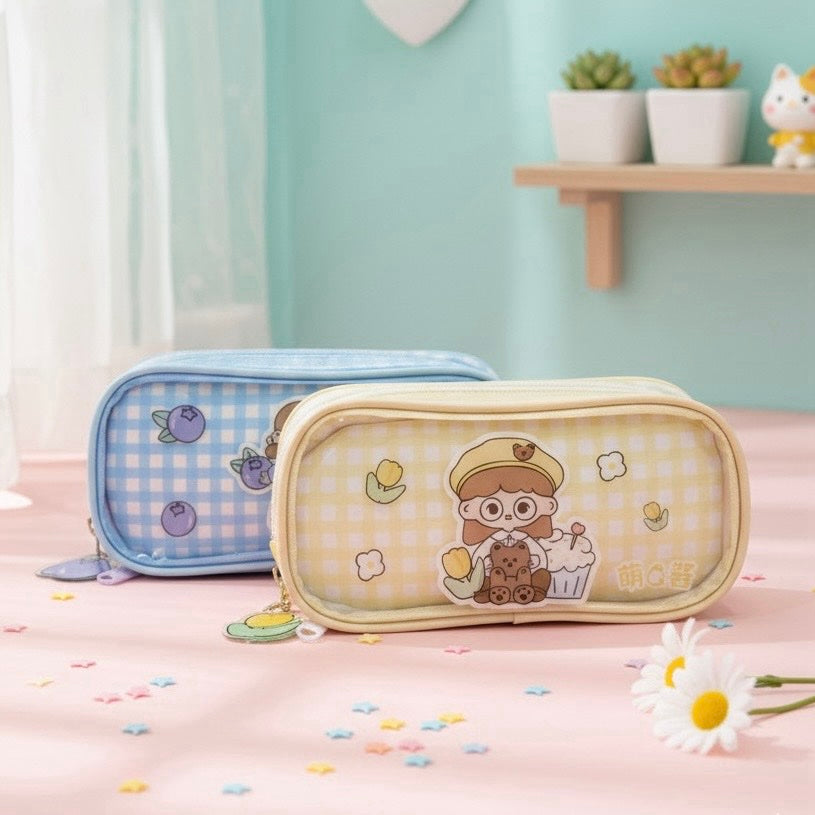 Cute kawaii pouch with charm