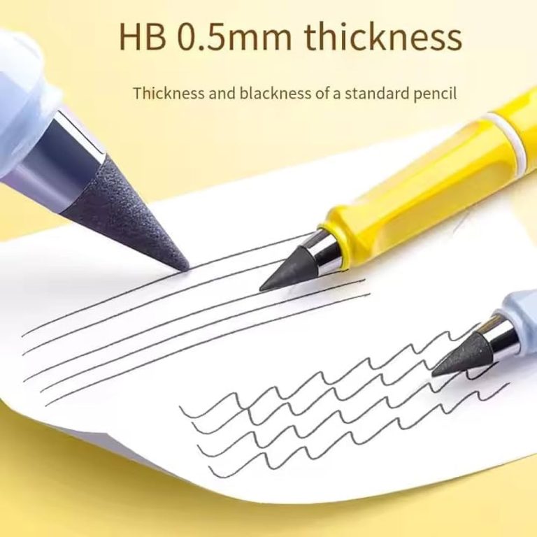 Infinite/ No sharpen pencil with eraser and charm