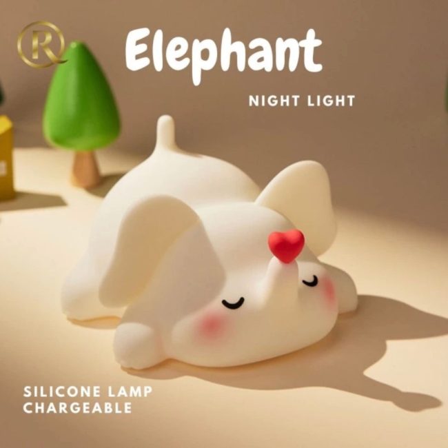 Elephant silicon touch lamp