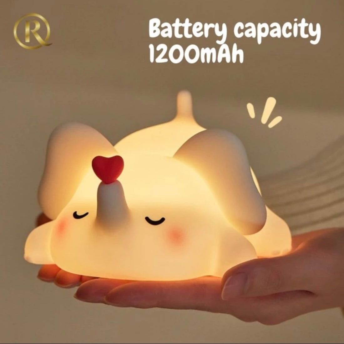 Elephant silicon touch lamp