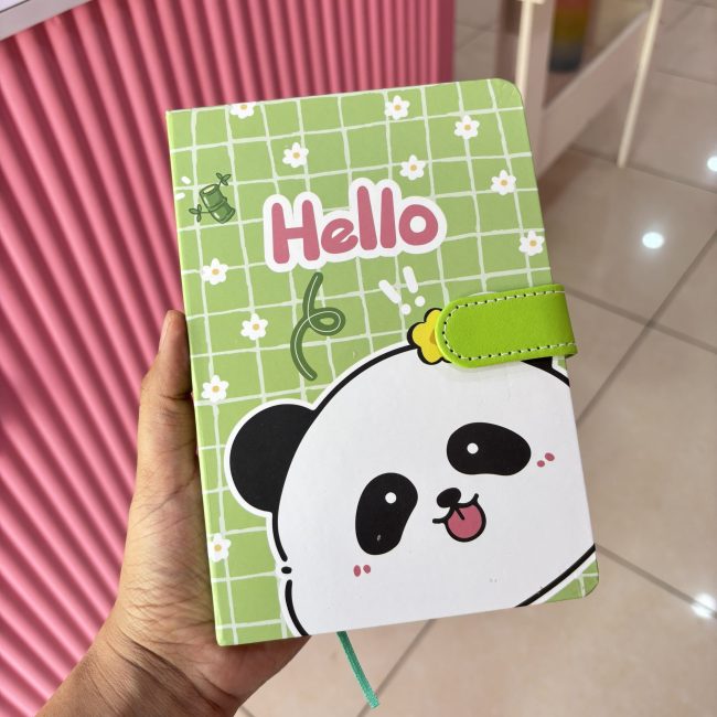 Panda magnetic lock diary