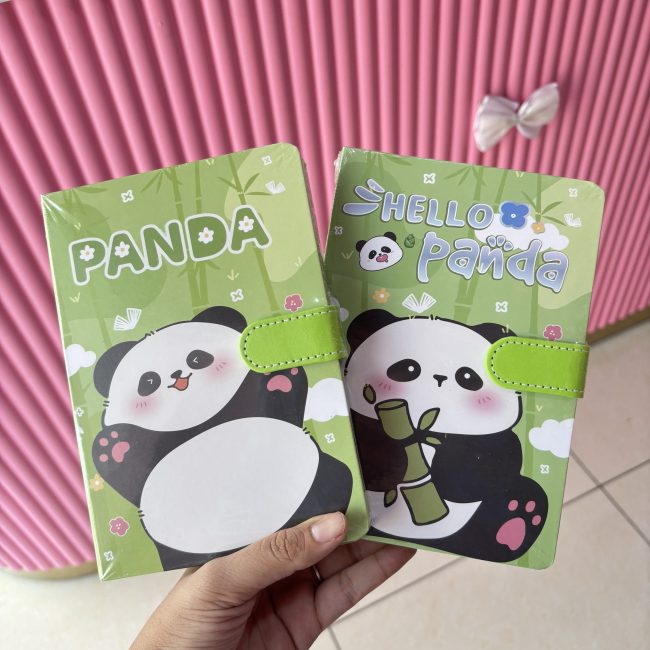 Panda magnetic lock diary