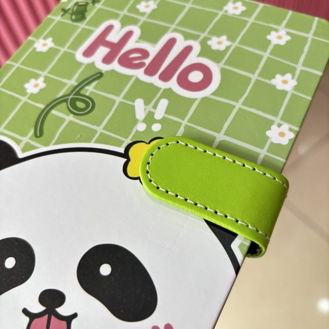 Panda magnetic lock diary