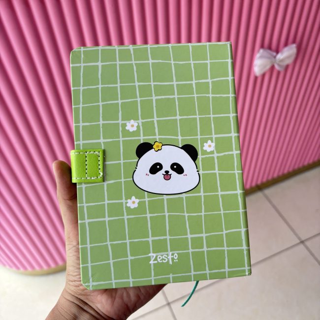 Panda magnetic lock diary