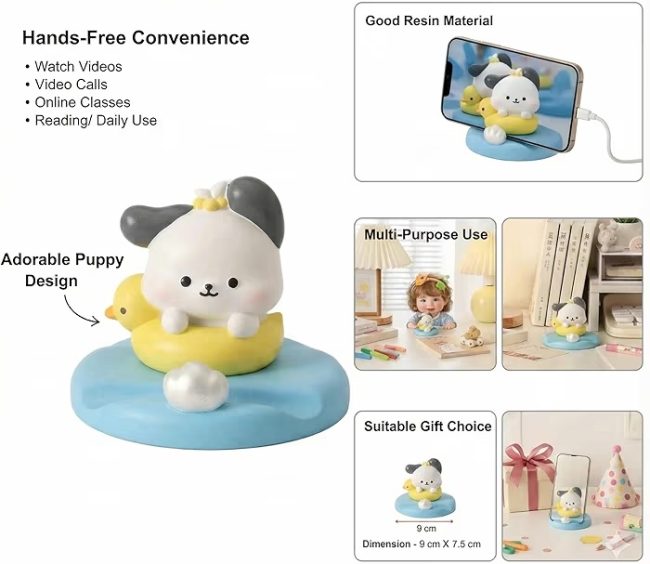 Kawaii raisin dog mobile stand