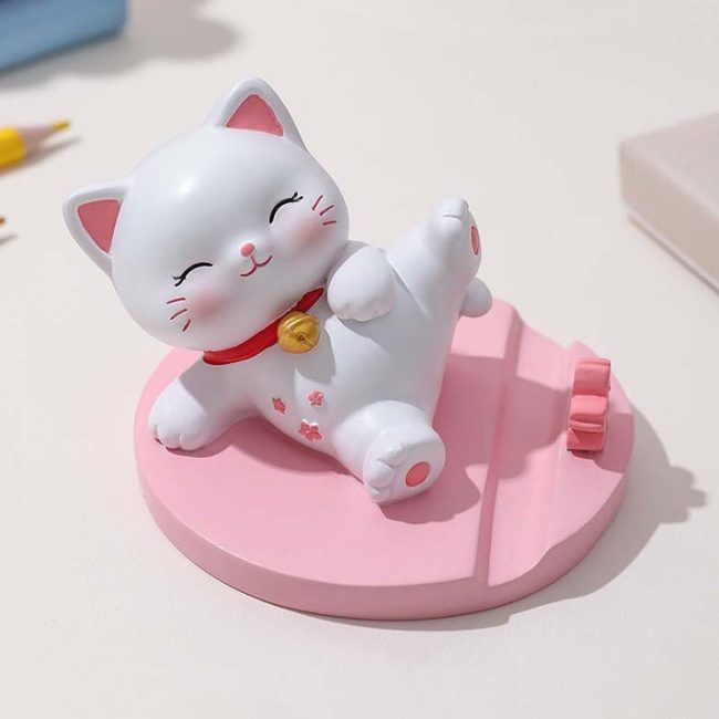 Kawaii cat mobile stand